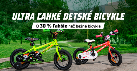 Ultra ľahké detské bicykle skladom!