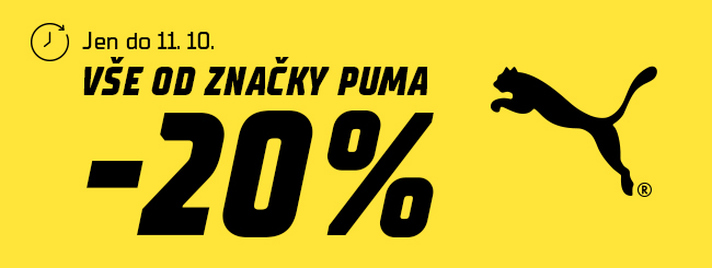 -20 % na značku Puma! Extra sleva právě teď