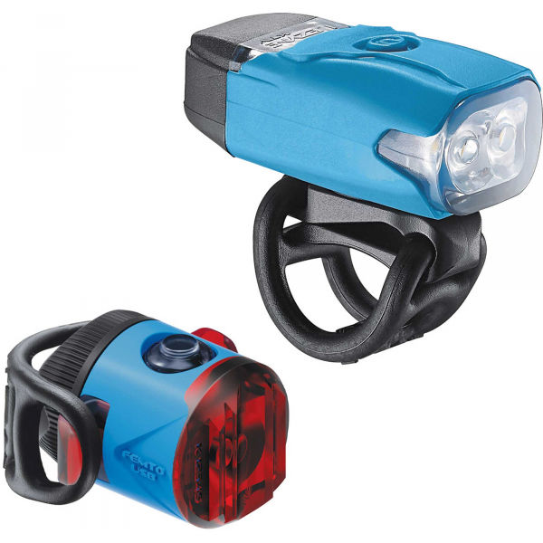 Lezyne KTV DRIVE / FEMTO USB PAIR Kerékpárlámpa szett, kék, méret os