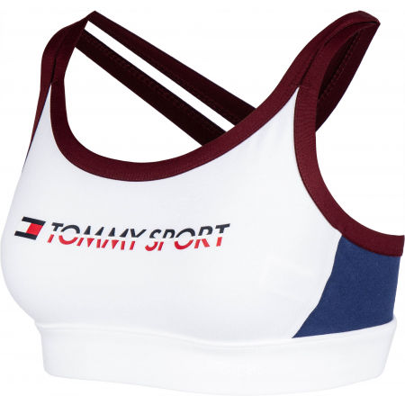 Sutien sport damă - Tommy Hilfiger CO/ EL LOW SUPPORT BRA LOGO - 2