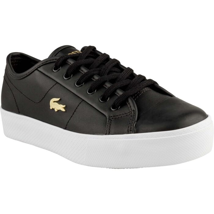 Lacoste Court master | Lacoste shoes, White fashion sneakers, Black leather  sneakers