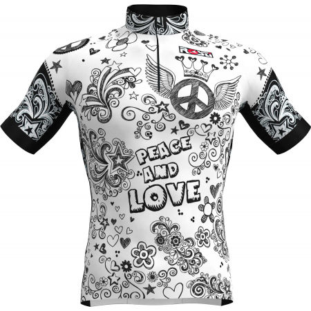 Tricou ciclism bărbați - Rosti PEACE AND LOVE - 1