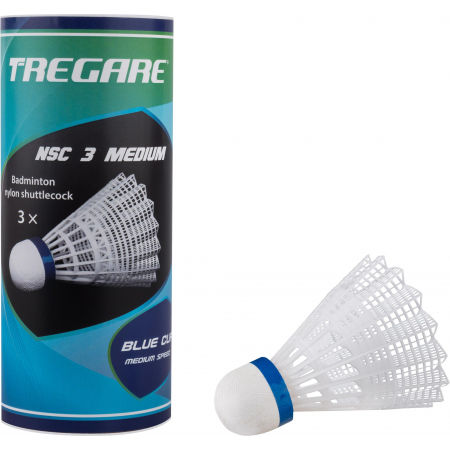 Badmintonové míčky - Tregare NSC 3 MEDIUM WHITE