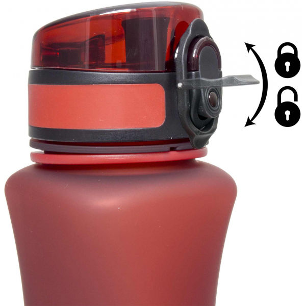Runto TWISTER Trinkflasche, Rot, Größe 500 ML
