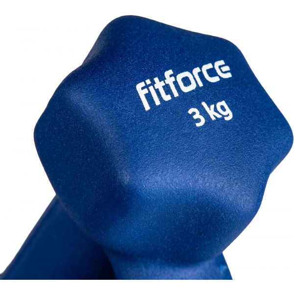 Fitforce FJDBN-3KG Kurzhantel, Blau, Größe 3 KG