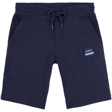 blue jogger shorts