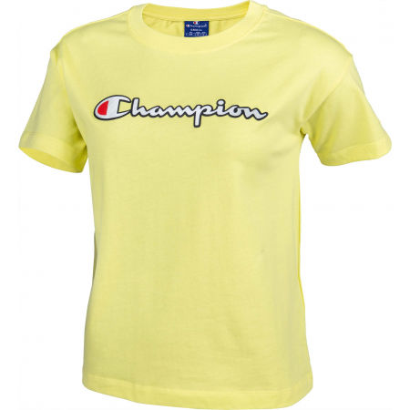 champion t shirt women's yellow