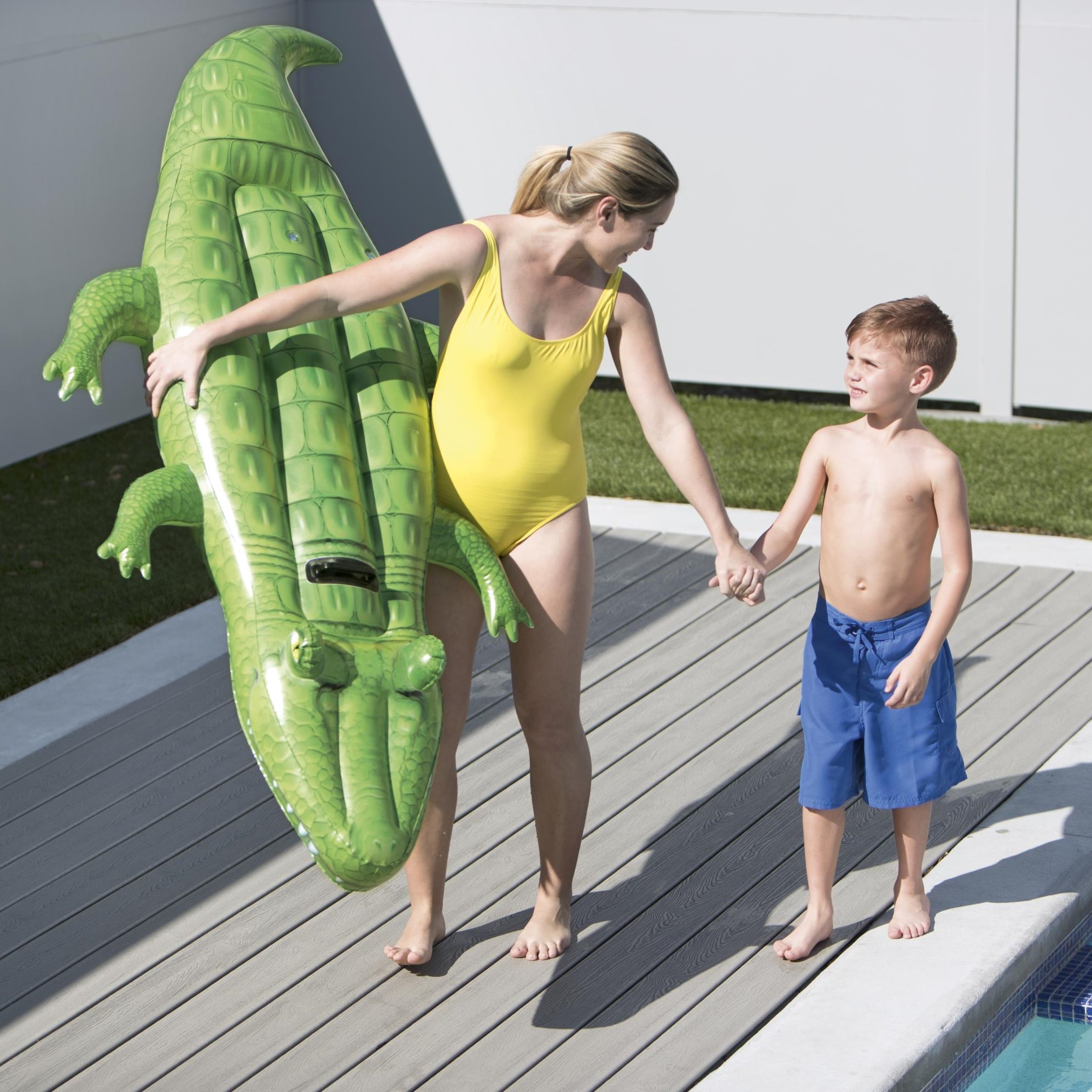 CROCODILE RIDER - Inflatable toy