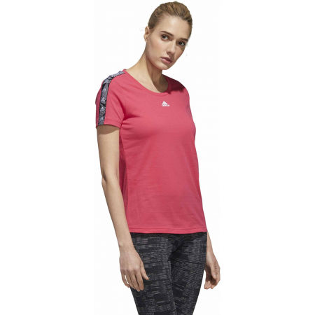 adidas tape tee pink