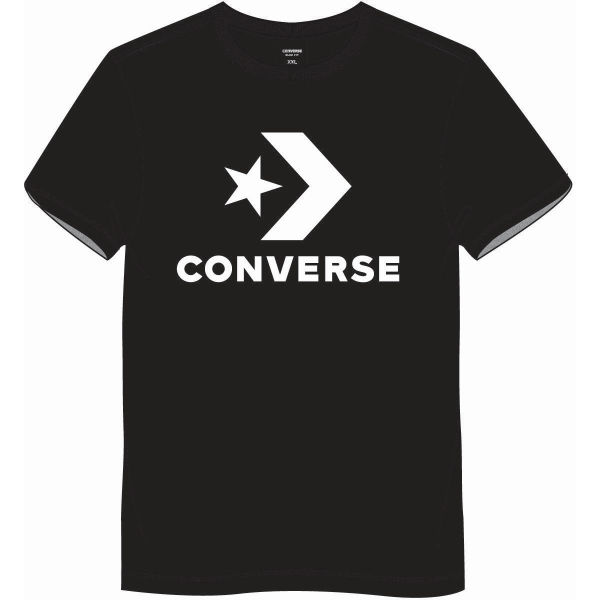 Converse STAR CHEVRON TEE Herren Shirt, Schwarz, Größe M