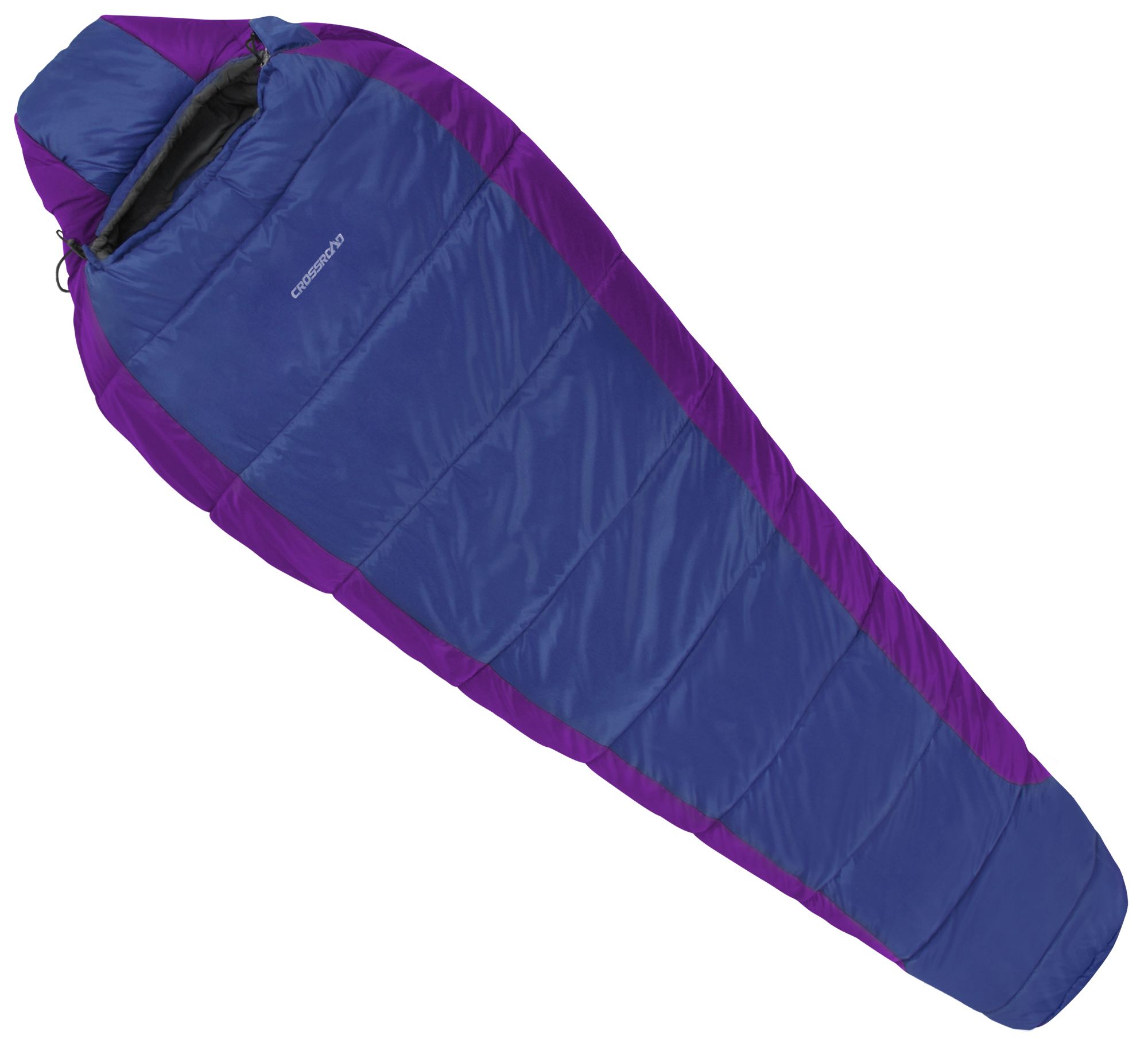 Sleeping bag with synthetic filling