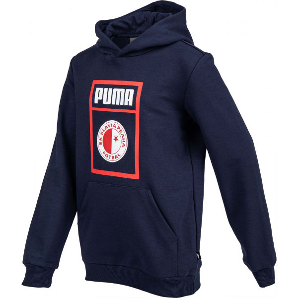 Puma SLAVIA PRAGUE GRAPHIC TEE JR Sweatshirt Für Kinder, Dunkelblau, Größe 164