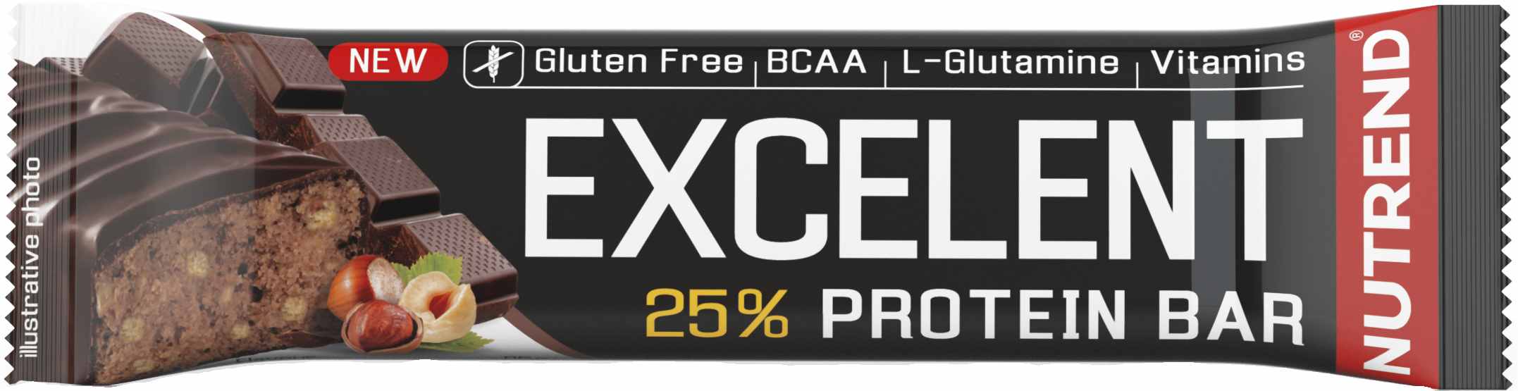 EXCELENT PROTEIN BAR 2x85+40G CHOCOLATE/NUT - Protein Bar