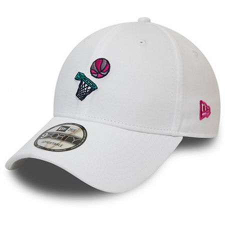 New Era NEW ERA 9FORTY BASKETBALL WHITE CAP - Damen Cap