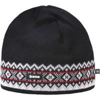 Knitted beanie with a traditional pattern