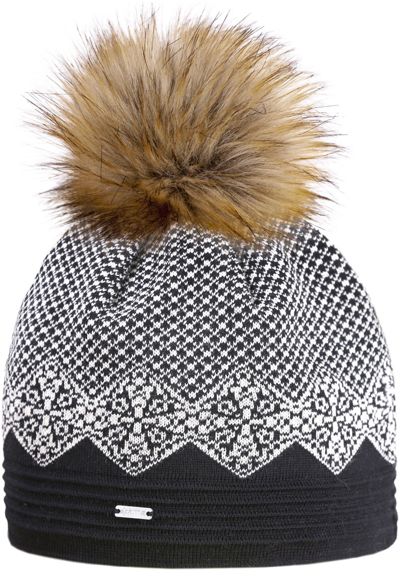 Dámská pletená čepice s jemným vzorem