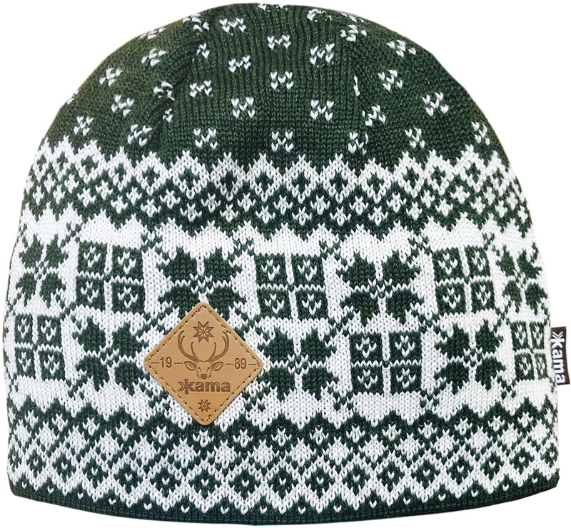 Pletená čepice s originálním vzorem