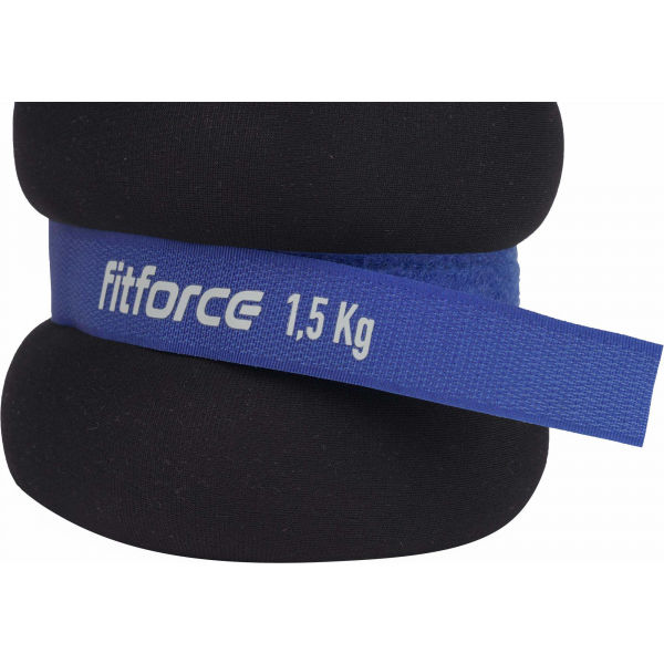Fitforce ANKLE 1,5 KG Knöchelgewichte, Schwarz, Größe 1,5 KG