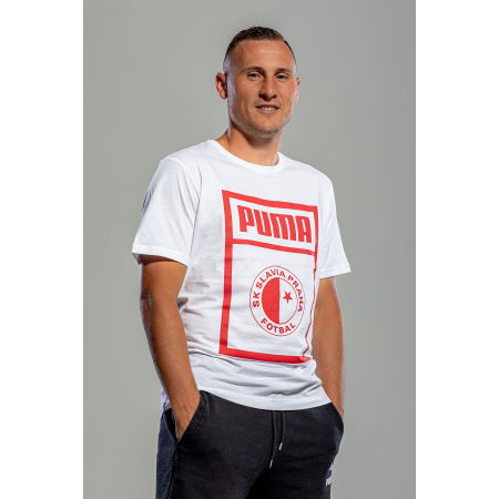 Pánske tričko - Puma SLAVIA PRAGUE GRAPHIC TEE - 4