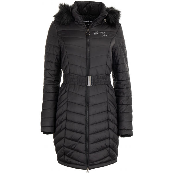 ALPINE PRO BAALA Női téli kabát, fekete, méret M