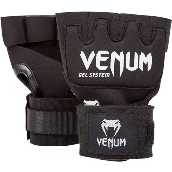 Venum KONTACT GEL GLOVE WRAPS Gloves, black, size S
