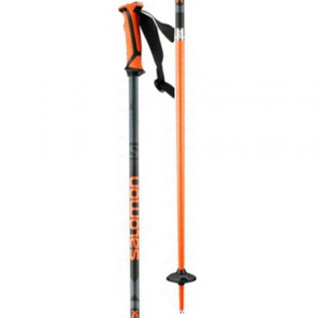 Salomon POLES X 08 ORANGE/BLACK - Downhill ski poles