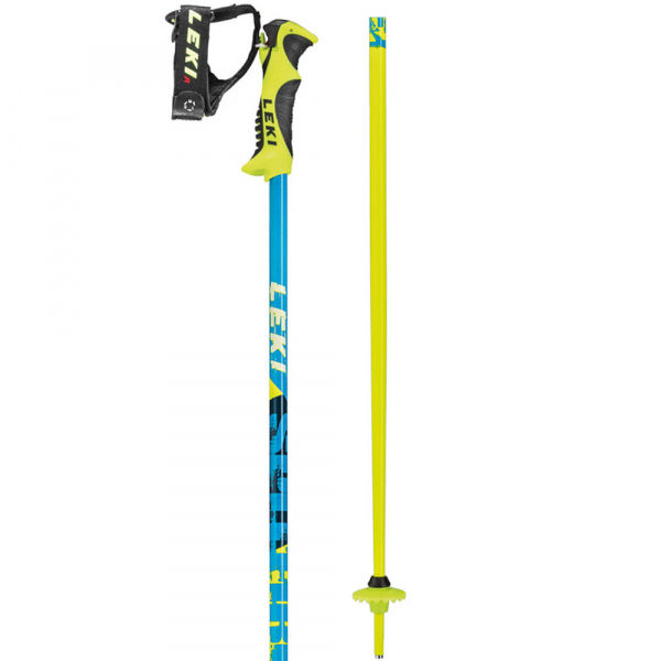 Značka LEKI - Leki SPITFIRE LITE S Detské zjazdové lyžiarske palice, žltá, veľkosť 110