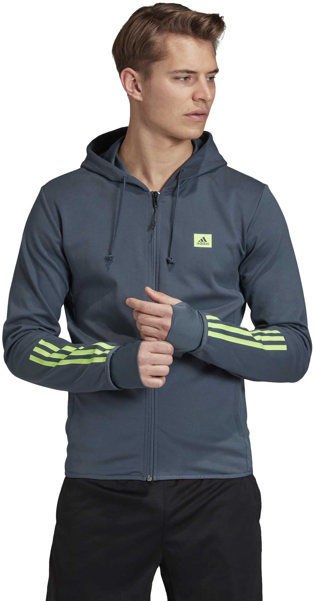 adidas track top hoodie