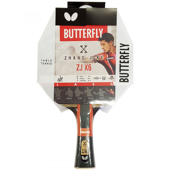 Butterfly ZHANG JIKE ZJX6 Хилка за тенис на маса, черно, Veľkosť Os