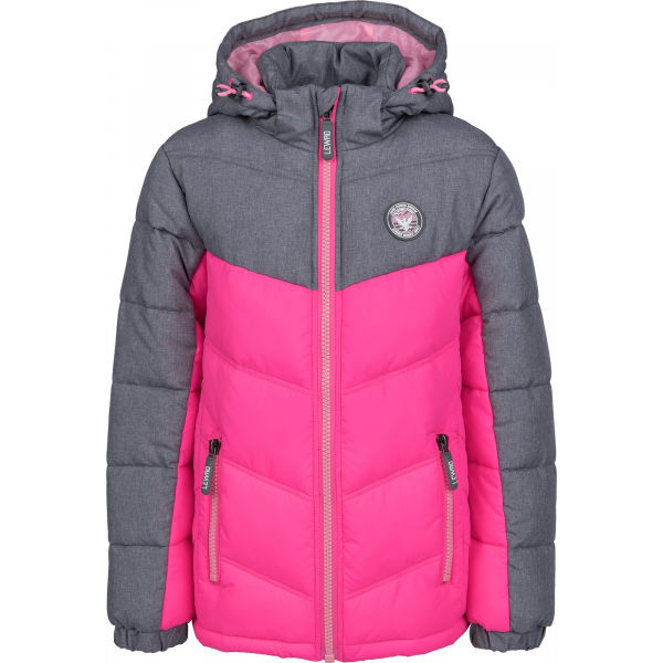 Lewro ILAYA Gyerek steppelt kabát, rózsaszín, méret 164-170