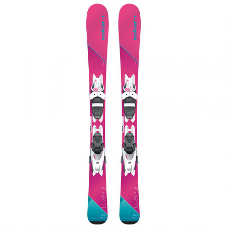 Момичешки ски за спускане - Elan LIL STYLE QS + EL 7.5 - 2