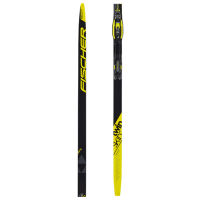 Classic style nordic skis with uphill travel support