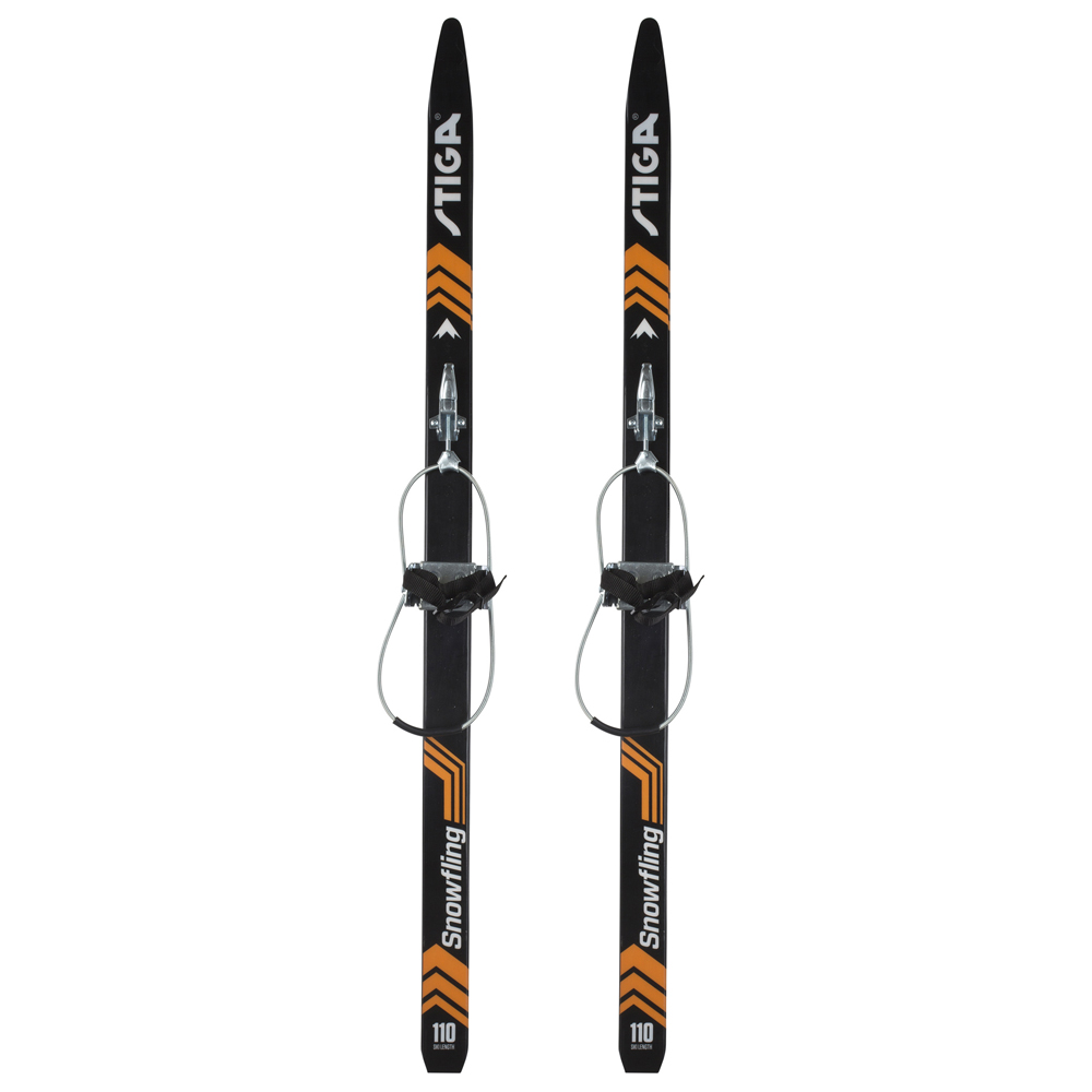 Set of children’s nordic skis and poles