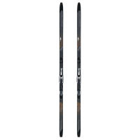 Women’s classic style nordic skis with uphill travel support.