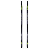 Touring nordic skis with uphill travel support.