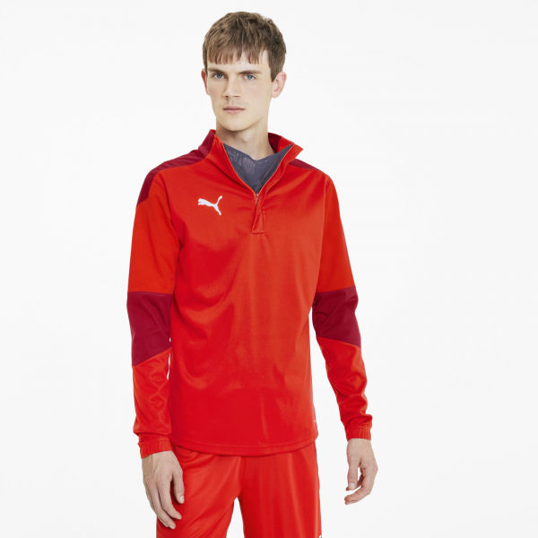 Puma TEAM FINAL 24 TRAINING RAIN TOP Herren Sweatshirt, Rot, Größe XL