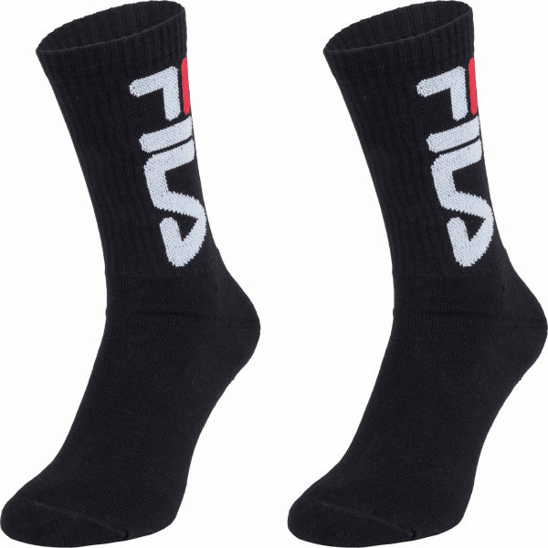 Fila UNISEX TENNIS 2P Unisex socks, black, size 35/38