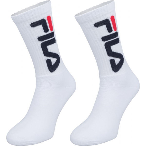 Fila UNISEX TENNIS 2P Unisex socks, white, size 39/42