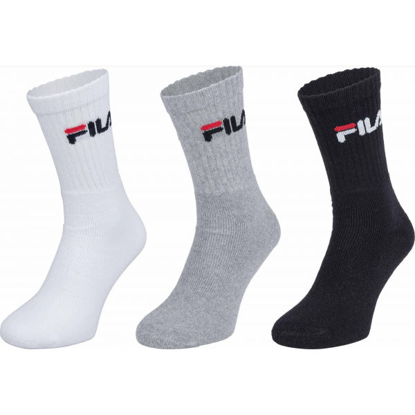 Fila UNISEX SPORT 3P Универсални  чорапи, черно, Veľkosť 35-38