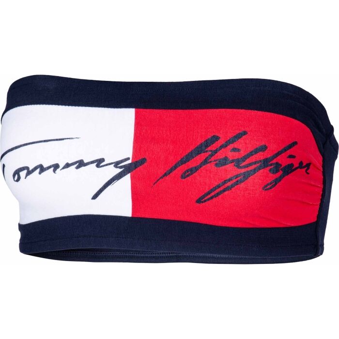 Tommy Hilfiger Bandeau Signature Womens Bra Large Navy Blazer: Buy