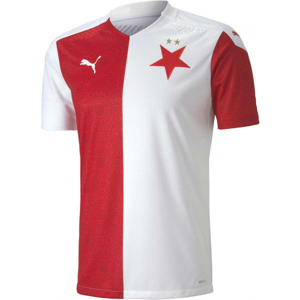Puma SK SLAVIA SHIRT PROMO Мъжка футболна фланелка, бяло, размер