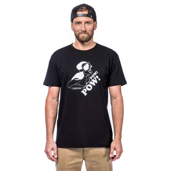 Horsefeathers Pow Pow T-SHIRT Men's T-Shirt, Black, Size M