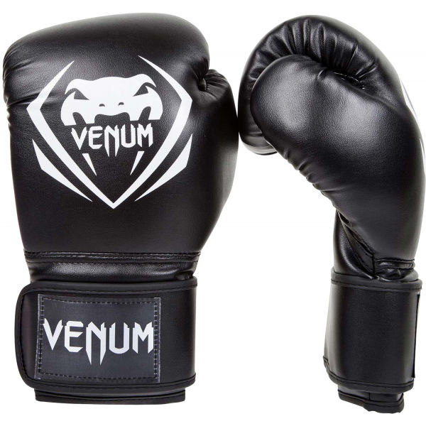 Venum CONTENDER BOXING GLOVES Боксьорски ръкавици, черно, Veľkosť 14 OZ
