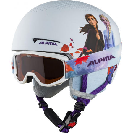 Kask narciarski z goglami dziecięcy - Alpina Sports ZUPO DISNEY SET