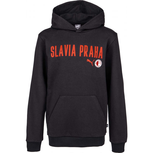 Puma Slavia Prague Graphic Hoody BLK Herren Kapuzenpullover, Schwarz, Größe XXL
