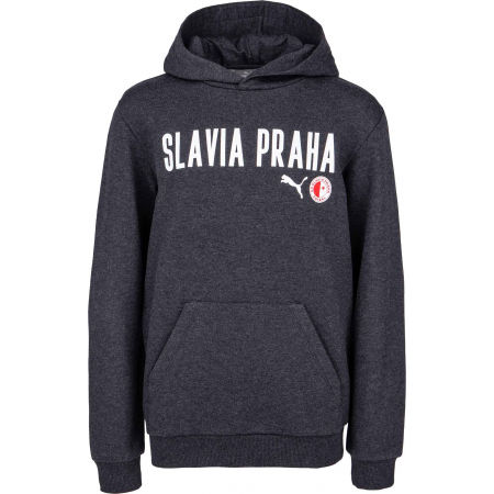 Puma Slavia Prague Graphic Hoody Jr DGRY - Fiú pulóver