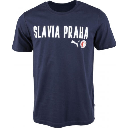 Puma Slavia Prague Graphic Tee DBLU - Herrenshirt