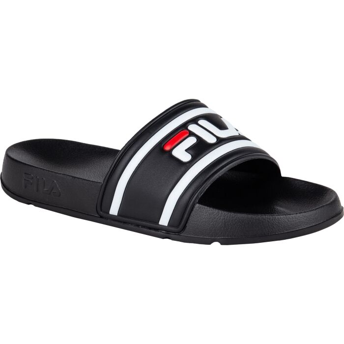 FILA Drifter Black, Red & White Slide Sandals
