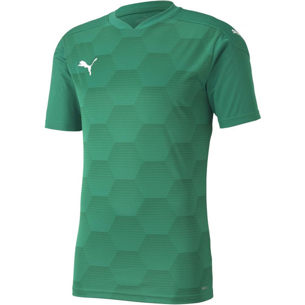 Puma TEAMFINAL 21 GRAPHIC JERSEY Férfi sportpóló, zöld, méret M