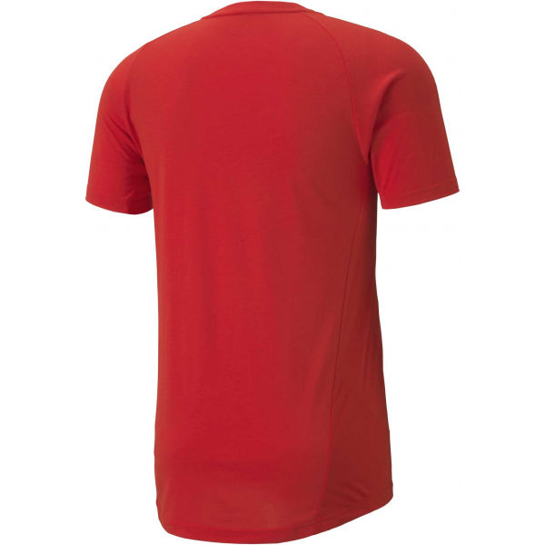 Puma EVOSTRIPE  TEE Мъжка спортна тениска, червено, Veľkosť M
